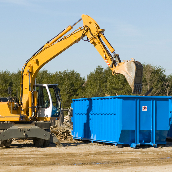 what happens if the residential dumpster is damaged or stolen during rental in Marty South Dakota